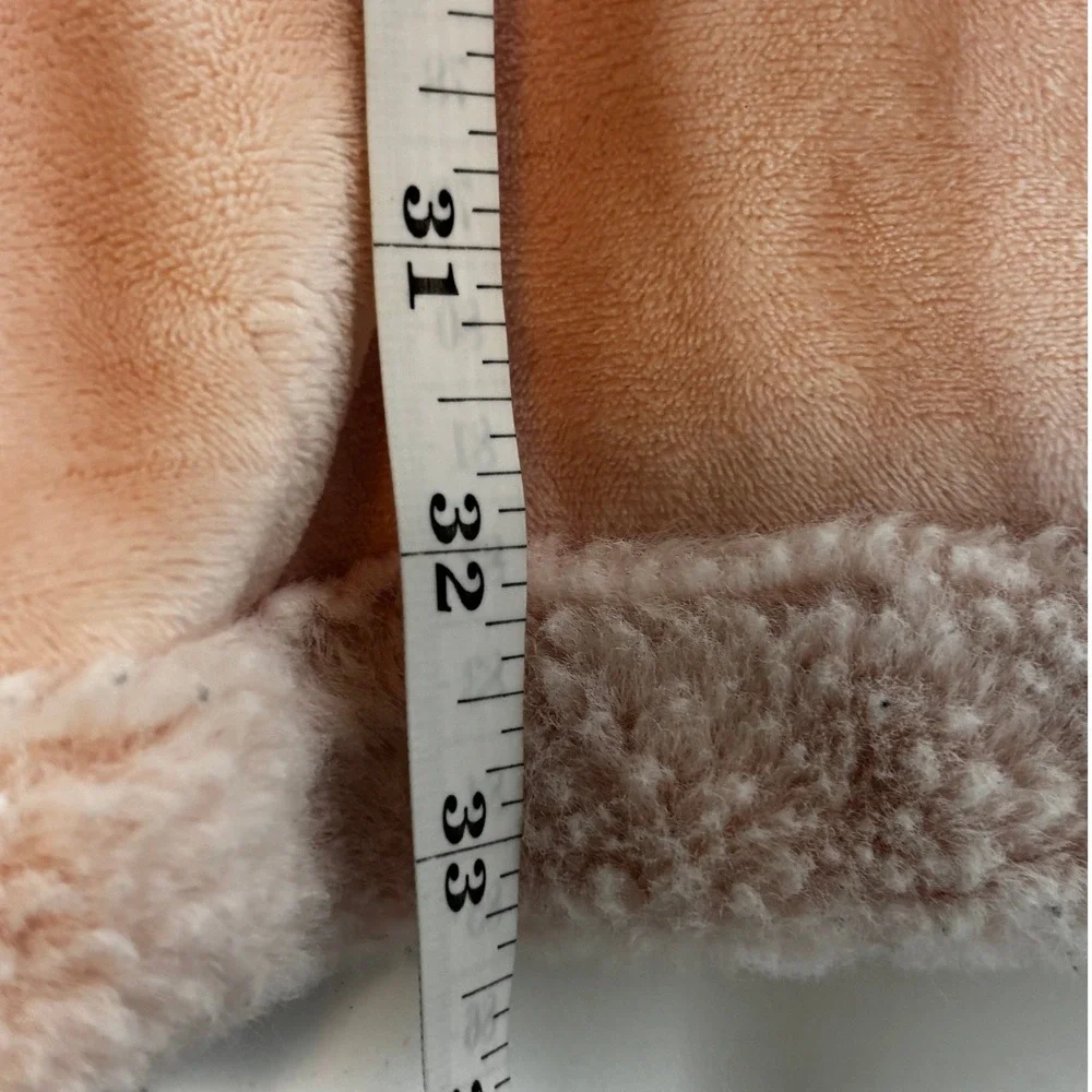 Pottery Barn Teen Soft Plush Fuzzy‎ Robe Cozy Pink S/M Fully Lined Warm